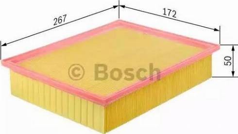 BOSCH F 026 400 141 - Gaisa filtrs autospares.lv