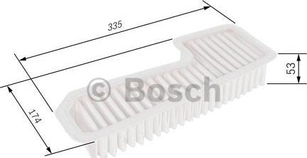 BOSCH F 026 400 158 - Gaisa filtrs www.autospares.lv