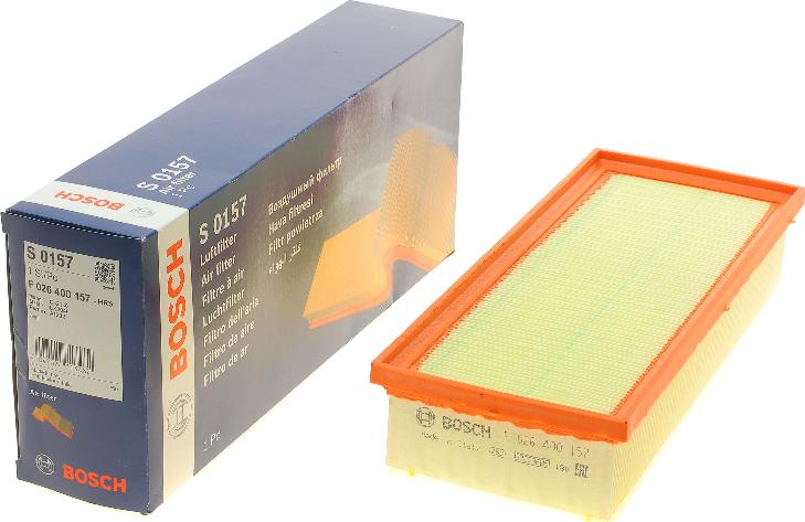 BOSCH F 026 400 157 - Air Filter, engine www.autospares.lv