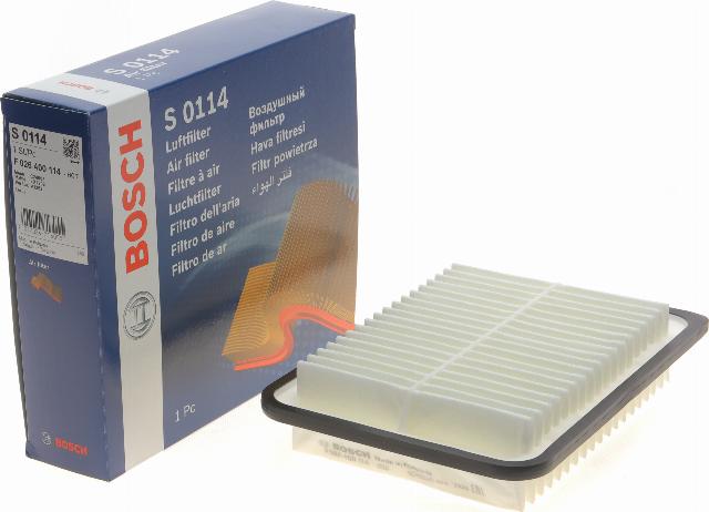 BOSCH F 026 400 114 - Gaisa filtrs autospares.lv