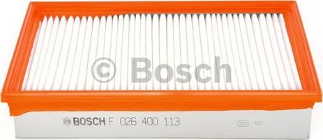 BOSCH F 026 400 113 - Gaisa filtrs www.autospares.lv