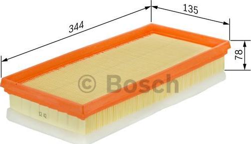 BOSCH F 026 400 172 - Gaisa filtrs www.autospares.lv