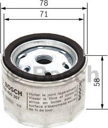 BOSCH F 026 400 307 - Gaisa filtrs, Turbokompresors www.autospares.lv