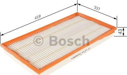 BOSCH F 026 400 312 - Gaisa filtrs www.autospares.lv