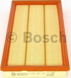 BOSCH F 026 400 326 - Gaisa filtrs www.autospares.lv