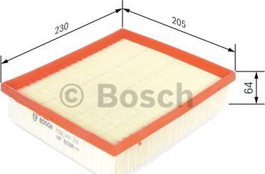 BOSCH F 026 400 374 - Gaisa filtrs www.autospares.lv