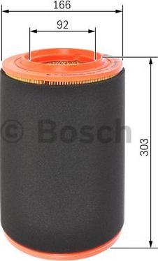 BOSCH F 026 400 370 - Gaisa filtrs autospares.lv