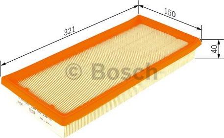 BOSCH F 026 400 258 - Gaisa filtrs www.autospares.lv