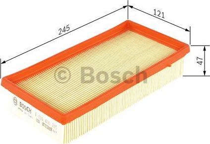 BOSCH F 026 400 265 - Gaisa filtrs www.autospares.lv