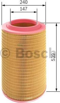 BOSCH F 026 400 237 - Gaisa filtrs www.autospares.lv