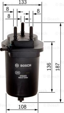 BOSCH F 026 402 090 - Degvielas filtrs autospares.lv