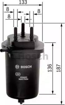 BOSCH F 026 402 091 - Degvielas filtrs autospares.lv