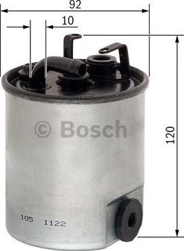 BOSCH F 026 402 044 - Degvielas filtrs www.autospares.lv