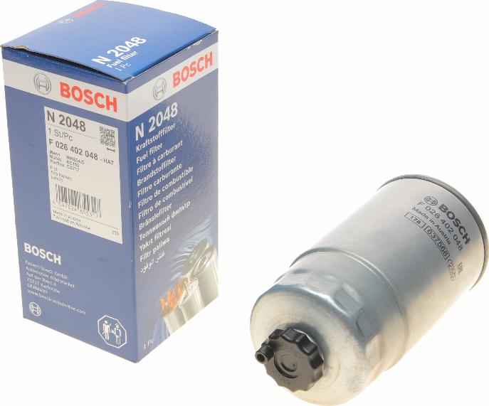 BOSCH F 026 402 048 - Degvielas filtrs www.autospares.lv