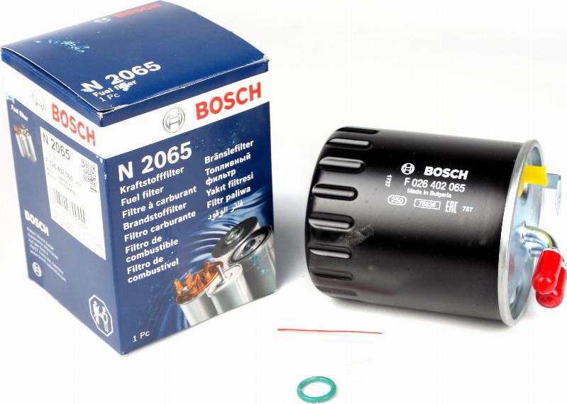 BOSCH F 026 402 065 - Degvielas filtrs www.autospares.lv