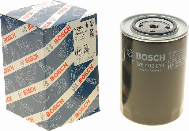 BOSCH F 026 402 034 - Degvielas filtrs www.autospares.lv