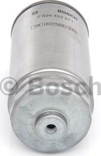 BOSCH F 026 402 071 - Degvielas filtrs www.autospares.lv