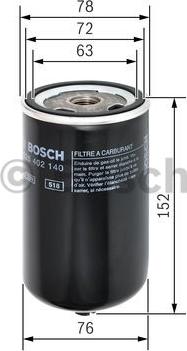 BOSCH F 026 402 140 - Fuel filter www.autospares.lv