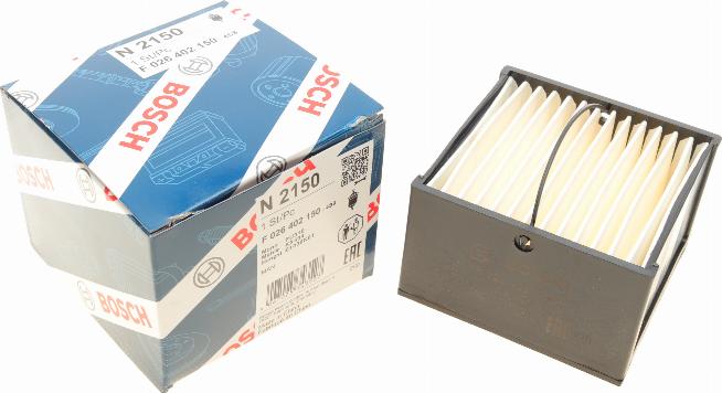 BOSCH F 026 402 150 - Degvielas filtrs www.autospares.lv