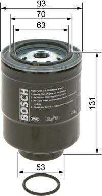 BOSCH F 026 402 163 - Degvielas filtrs www.autospares.lv