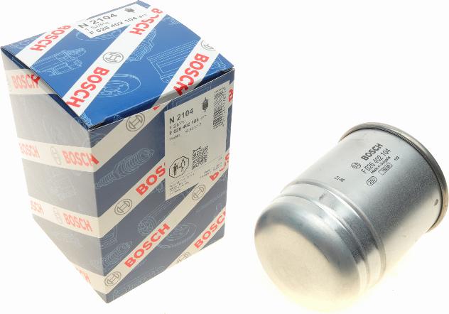 BOSCH F 026 402 104 - Degvielas filtrs www.autospares.lv