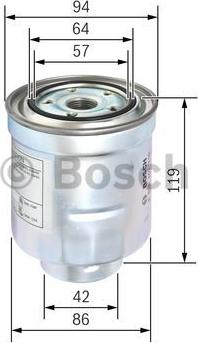 BOSCH F 026 402 110 - Degvielas filtrs autospares.lv