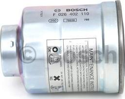 BOSCH F 026 402 110 - Degvielas filtrs autospares.lv