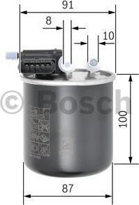 BOSCH F 026 402 843 - Degvielas filtrs www.autospares.lv