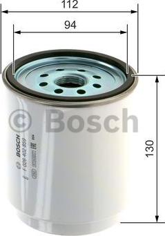 BOSCH F 026 402 859 - Degvielas filtrs www.autospares.lv