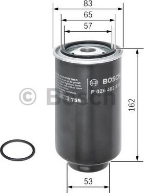 BOSCH F 026 402 815 - Degvielas filtrs www.autospares.lv