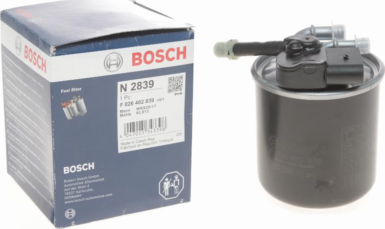 BOSCH F 026 402 839 - Fuel filter www.autospares.lv