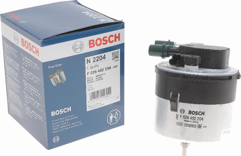 BOSCH F 026 402 204 - Degvielas filtrs www.autospares.lv