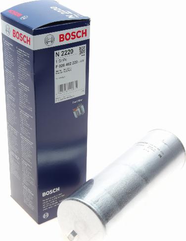 BOSCH F 026 402 220 - Degvielas filtrs autospares.lv