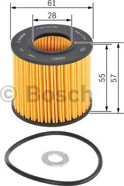 BOSCH F 026 407 092 - Eļļas filtrs autospares.lv