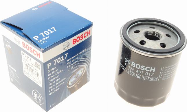 BOSCH F 026 407 017 - Eļļas filtrs autospares.lv