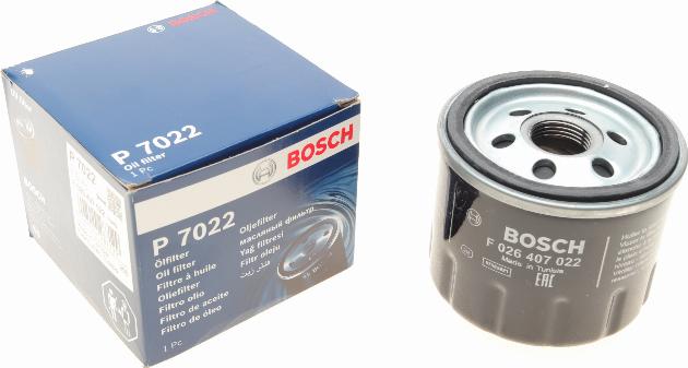 BOSCH F 026 407 022 - Oil Filter www.autospares.lv