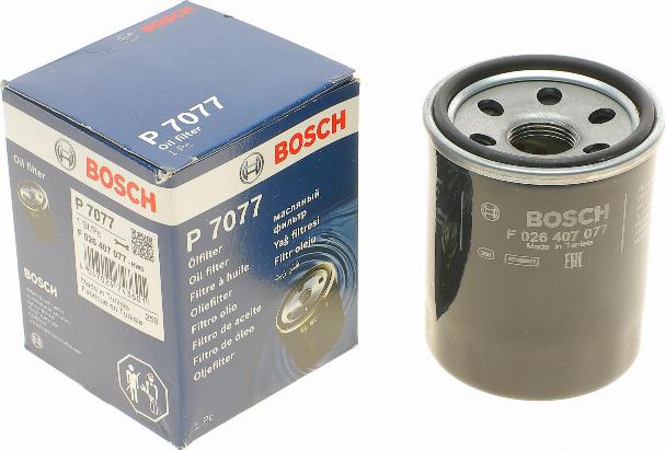 BOSCH F 026 407 077 - Eļļas filtrs autospares.lv