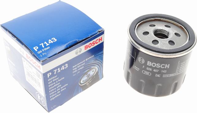 BOSCH F 026 407 143 - Eļļas filtrs www.autospares.lv