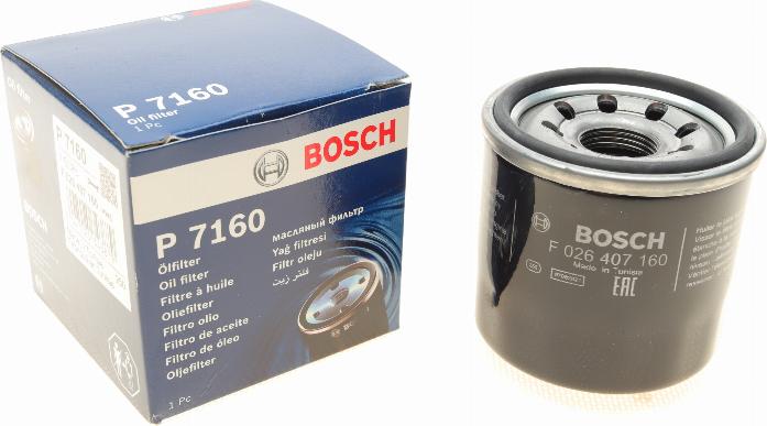 BOSCH F 026 407 160 - Масляный фильтр www.autospares.lv