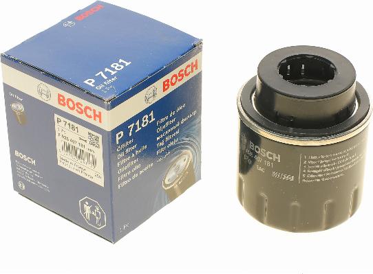 BOSCH F 026 407 181 - Eļļas filtrs www.autospares.lv