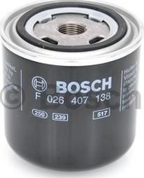 BOSCH F 026 407 138 - Eļļas filtrs www.autospares.lv