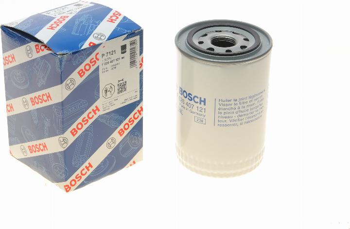 BOSCH F 026 407 121 - Eļļas filtrs autospares.lv