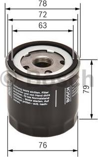 BOSCH F 026 407 176 - Eļļas filtrs www.autospares.lv