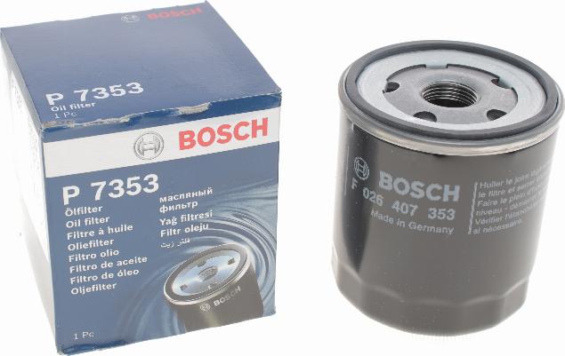 BOSCH F 026 407 353 - Oil Filter www.autospares.lv