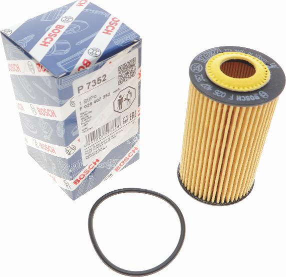 BOSCH F 026 407 352 - Eļļas filtrs www.autospares.lv