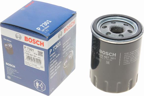 BOSCH F 026 407 301 - Eļļas filtrs www.autospares.lv