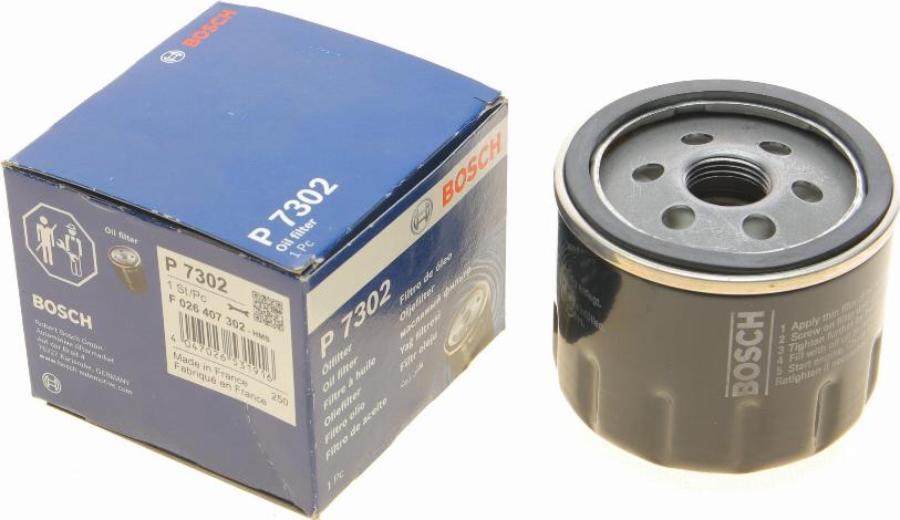 BOSCH F 026 407 302 - Oil Filter www.autospares.lv