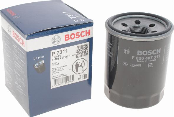 BOSCH F 026 407 311 - Eļļas filtrs www.autospares.lv