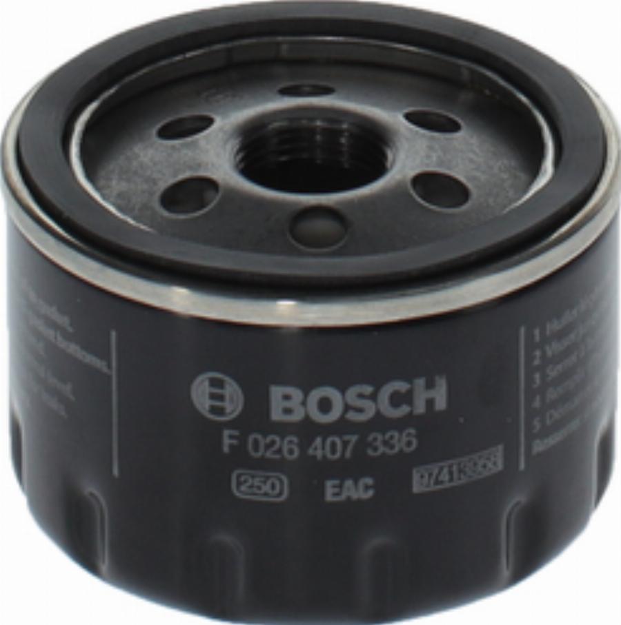 BOSCH F 026 407 336 - Eļļas filtrs www.autospares.lv