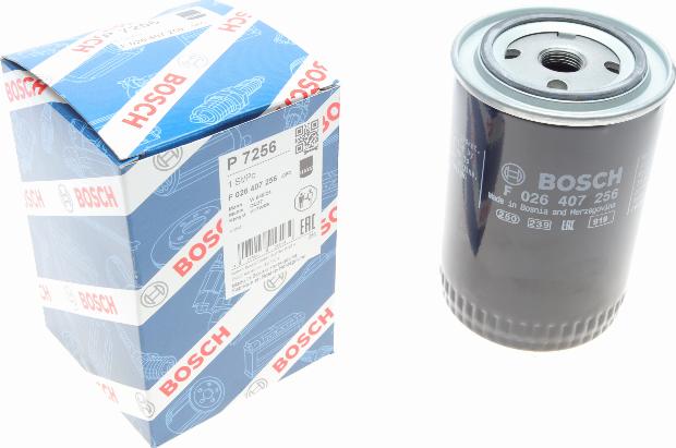 BOSCH F 026 407 256 - Eļļas filtrs autospares.lv